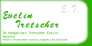 evelin tretscher business card